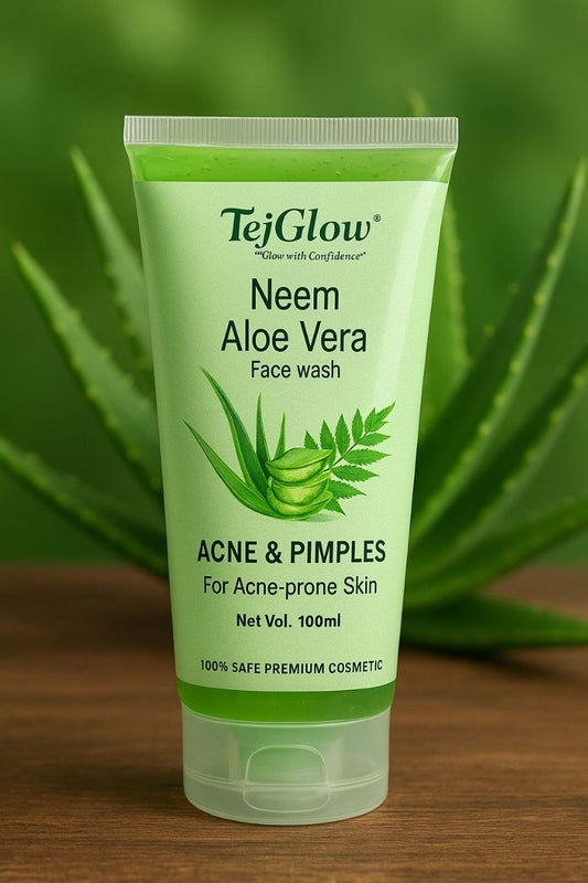 Neem & Aloe Vera Facewash – 100ml Herbal Anti‑Acne Cleanser